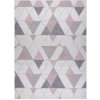 Dywany Łuszczów Sion Sisal Triangles 3006 ecru/pink