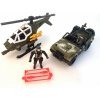 Alltoys Vojenská sada vozidlo a helikoptéra
