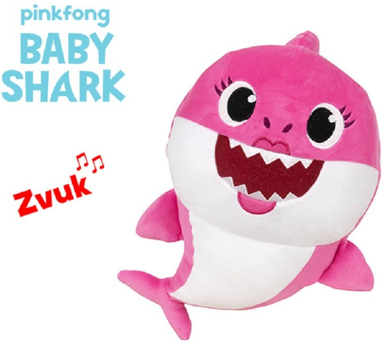 Mikro trading Baby Shark růžový 27 cm