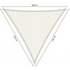 Shadow Comfort Slnečný Trojuholník shadow 3,6 x 3,6 x 3,6 m Farba: Arctic Biela