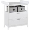roba Prebaľovacia komoda Hamburg (2 zásuvky, biela) (100397090)