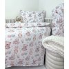Posteľná obliečka do postieľky Miracle 90x130 / 45x65 cm – 100% bavlna, plyšové zajačiky, zips