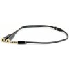 GEMBIRD 3,5 mm jack audio+microphone redukcia, 20 cm, 2xF/M, 4pin CCA-417M