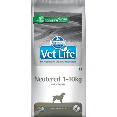 Vet Life Natural Canine Dry Neutered 1-10 kg 10 kg