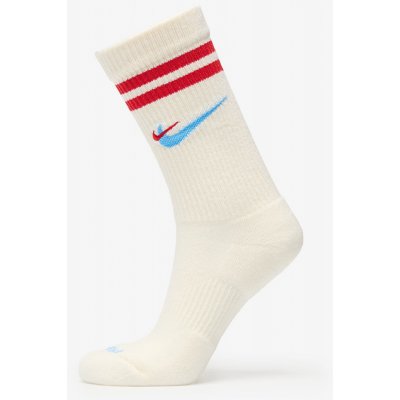 Nike Everyday Plus Force Cushioned Crew Socks Sail/ University Red/ University Blue