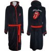 Pánský župan Rolling Stones: Classic Tongue (L/XL) černý fleece