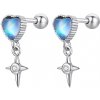Linda's Jewelry Strieborné náušnice Srdce a Hviezda Ag 925/1000 IN418 +Darčeková krabička zdarma