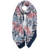 Clayre & Eef Farebná dámska šatka s ornamentmi kvetín - 80*180 cm - Clayre & Eef