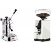 La Pavoni Professional Lusso + Eureka Mignon Silenzio 55, CR white