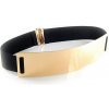 Široký zlatý opasok Farba: Čierna, Veľkosť: 4 cm