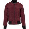 Pánska bomber bunda Urban Classics 2-Tone - vínová S