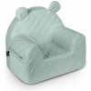 Detské kreslo s uškami Velvet, Sky gray