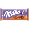 Milka mliečna čokoláda z alpského mlieka s príchuťou karamelu 100 g