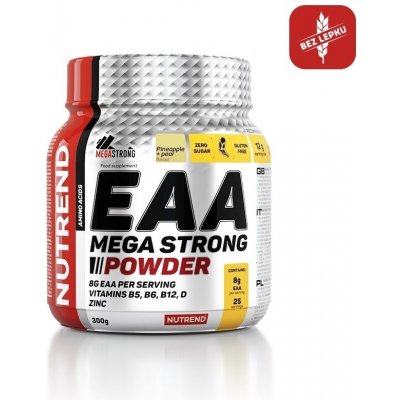 Aminokyseliny Nutrend EAA MEGA STRONG POWDER, 300 g, ananás a hruška (VS-094-300-ANHR)
