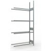 Regál na pneumatiky SCHULTE, prídavné pole, 4 úrovne, šírka police 1300 mm, 1306x436x2750 mm