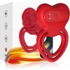 Armony Ring Vibrator Heart Red