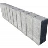 Betónový obrubník palisádový 100 x 8 x 25 cm sivý