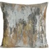 Takoy Obliečka na vankúš TINA zo zamatu zdobená metalickým patinovým vzorom-HF-461104 | 45 x 45 cm