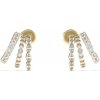 Guess Dámske pozlátené náušnice Crazy Earrings JUBE03307JWYGT/U