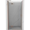 Mexen Mist-H L, 1-krídlové sprchové dvere ľavé 80 cm, číre sklo, medený matný profil, 8A5L-080-000-65-00-L