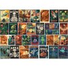 EUROGRAPHICS Puzzle Vintage plagáty Mimozemšťania 1000 dielikov