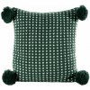 EUROFIRANY VIANOČNÁ DEKORAČNÁ OBLIEČKA NA VANKÚŠ SWEATER 45X45 CM ZELENÁ