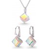 Set kocky Swarovski elements 8 mm dúhový CRYSTAL AB