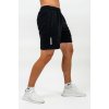 Nebbia pánske kraťasy Performance+ Teplákové Relaxed-Fit kraťasy MAXIMUM black