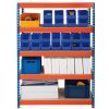 Mamuut Shelves Regál 2160 x 1400 x 400 mm 5 polic lak modro oranžový