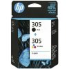 HP 305 2-Pack Tri-color/Black Original Ink Cartridge 6ZD17AE#301