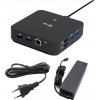 i-Tec USB-C DP Dual HDMI Docking Station, Power Delivery 100W + Universal Charger 100W C31TRIVIDPRO100W