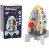 LEAN Toys Drevené učebné korálky Rocket Gearwheels