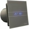 Cata E Glass 100 - strieborný ventilátor s časovačom a LED podsvietením