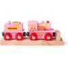 Bigjigs Rail Ružová mašinka s tendrom