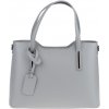 NovaKabelka.sk Isidora Grigia Chiara kožená talianska kabelka sivá