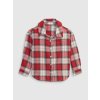 GAP Baby flanelová košeľa Červená 2 ROKY Červená Červená