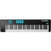 MIDI klávesy ALESIS V61 MKII, 61 kláves, s dynamikou, lesklý povrch klávesov, USB MIDI, vs (V61MKII)