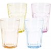 Sada 4 pohárov Caipi, farebné, objem: 0,36 litra, výška: 120 mm, dĺžka: 220 mm
