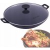 Kamille Wok Litinová pánev Wok s poklicí 30 cm