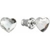 Náušnice so Swarovski Elements srdiečko 51050.1 Krystal 6 mm