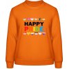 AWDis Sweat Mikina - Nápis - Happy Pride - Orange Crush - XXL - Dámske