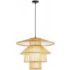 Immax | Immax 08255L - Luster na lanku PINCHOS 1xE27/40W/230V pr. 50 cm bambus | IM1347