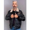 Max Original Leather Pánska kožená bunda 5066 galaxy black (XL 50-52) - Čierna - XL