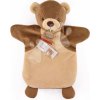 Plyšový medvedík na bábkové divadlo Bear Hand Puppet Doudou et Compagnie hnedý 25 cm od 0 mes