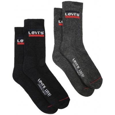 Levi's ponožky 2 Pack 37483-0107 Regular Cut Sportswear Sivá