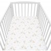 Bavlnené prestieradlo do postieľky New Baby Husičky 120x60 cm