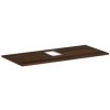 Doska pod umývadlo Hansgrohe Xelu Q 118x1,6x55 cm tmavý orech 54122630