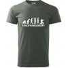 Evolúcia airsoft - Klasické pánske tričko vyššej gramáže - 2XL ( Tmavá bridlica (sivá so zeleným nádychom) )