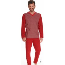 Taro 2634 Victor pánské pyžamo dlouhé červené