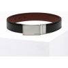 Ombre Men's sackcloth belt brown biela